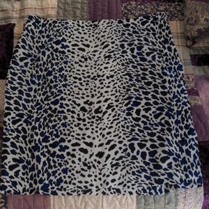 Used leopard print pencil skirt